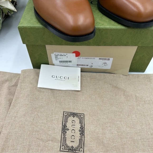 Men’s Gucci, leather ankle boots size 9, made in Italy - Picture 12 of 12